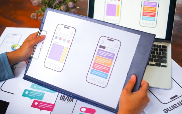 Mobile app UI UX design process